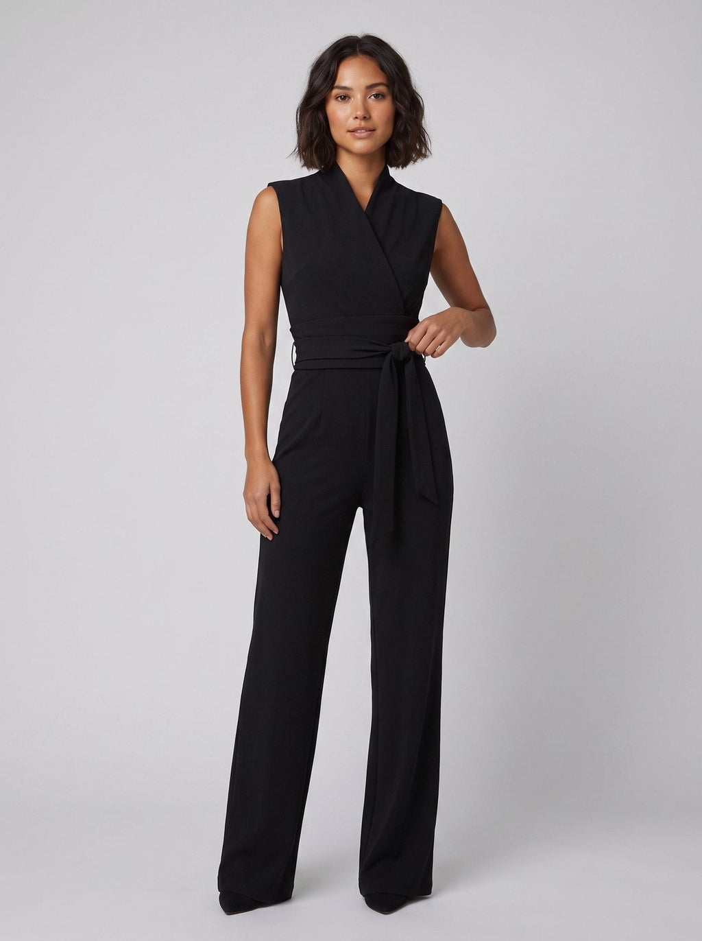 Malin wide-leg jumpsuit, black