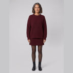 Mara matching lounge set, dark red