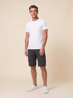 Maverick men's cargo shorts dark gray on model