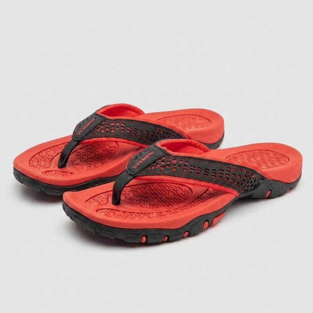 Maverick mens flip flops red