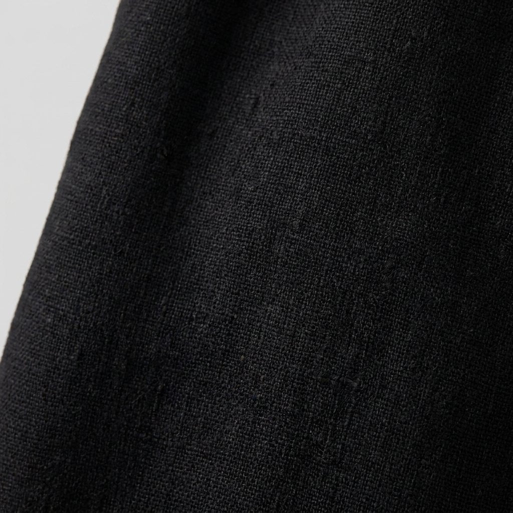 Mila linen jumpsuit fabric close-up