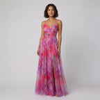 Mira floral summer dress pink