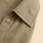 Mira linen blend fabric detail