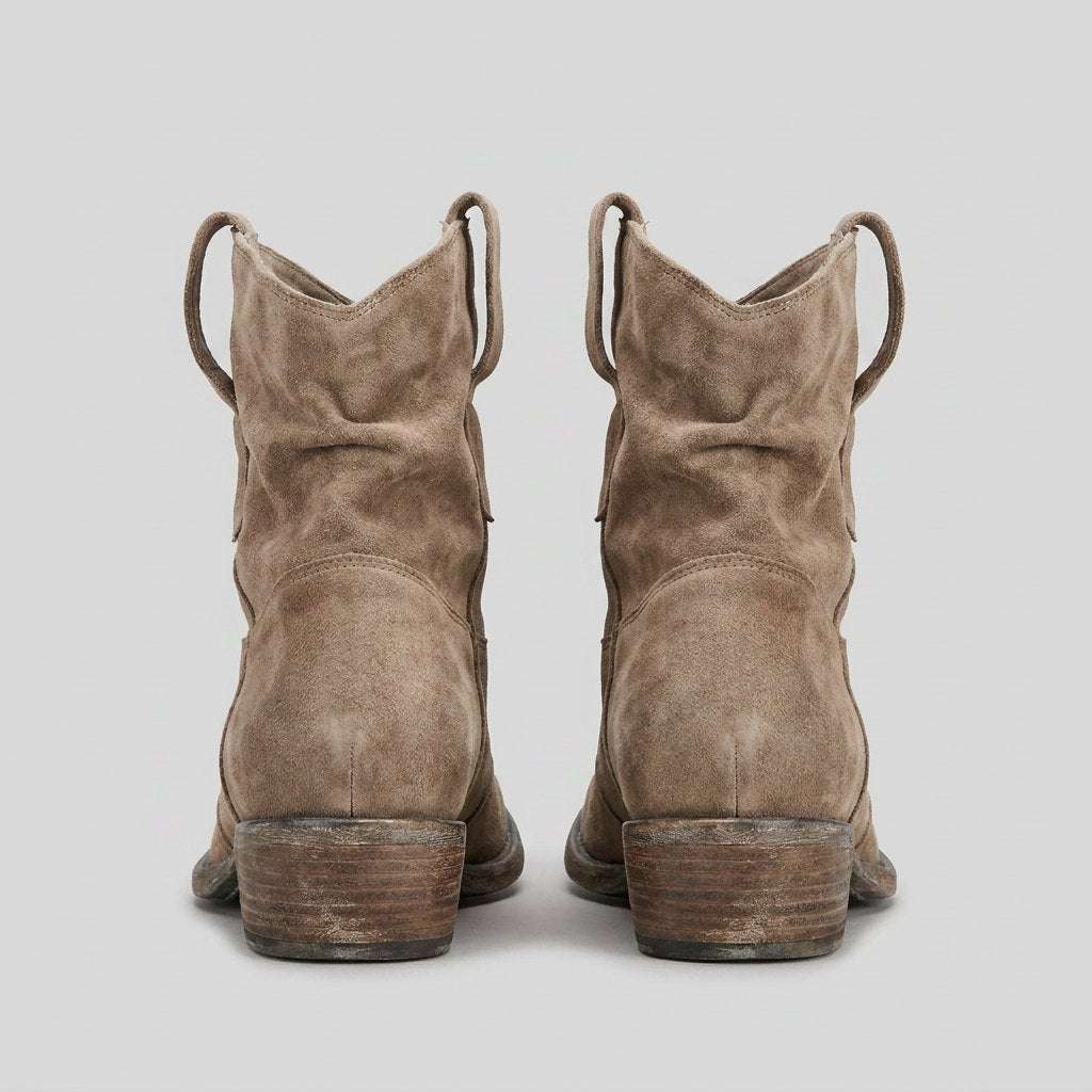 Olympe vintage boots back view