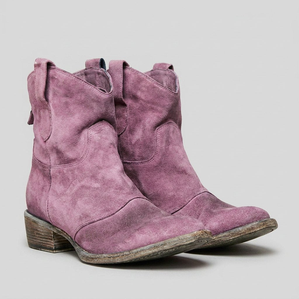 Olympe pink vintage western boots