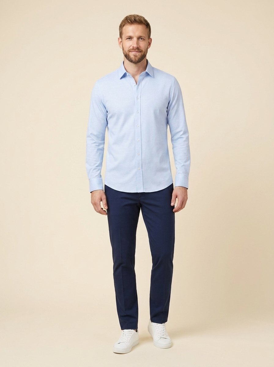 Paxon performance shirt, light blue