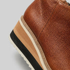 Pinnacle ankle boots sole and leather detail