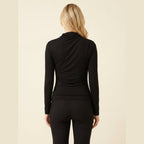 Ravishing jersey top back view on model