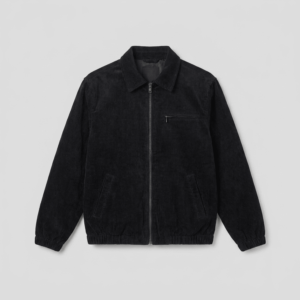 Salvador corduroy zip jacket product flat-lay