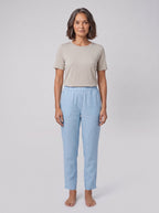 Sandara Coastal Breeze Trousers light blue, front view on model