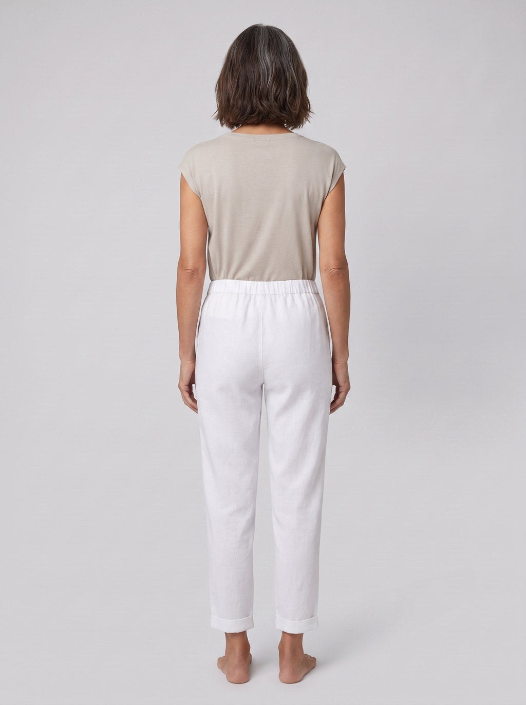 Sandara Coastal Breeze Trousers white, back view
