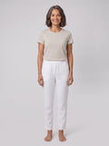 Sandara Coastal Breeze Trousers white, front view on model