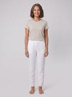 Sandara Coastal Breeze Trousers white, front view on model