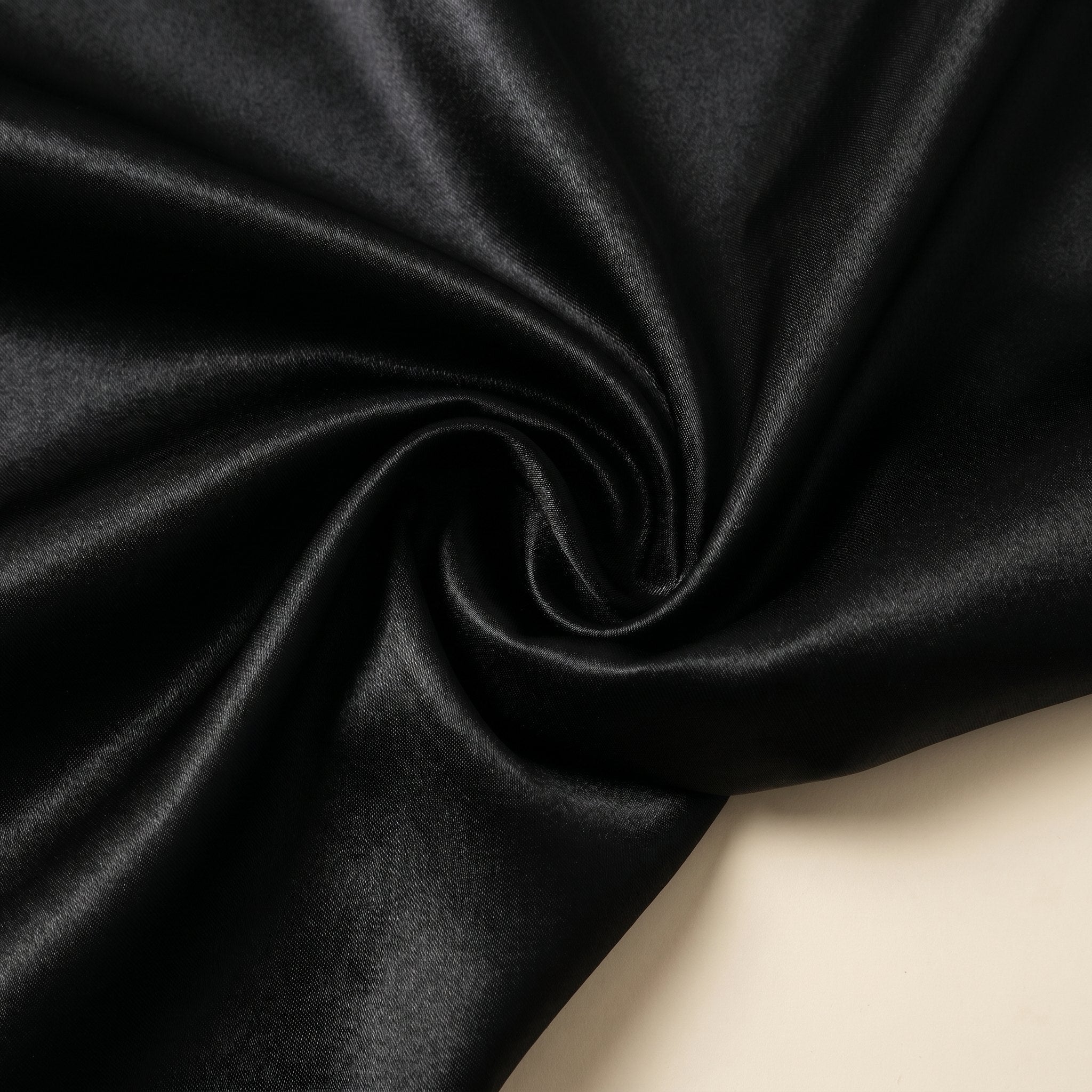 Satin maxi skirt fabric detail