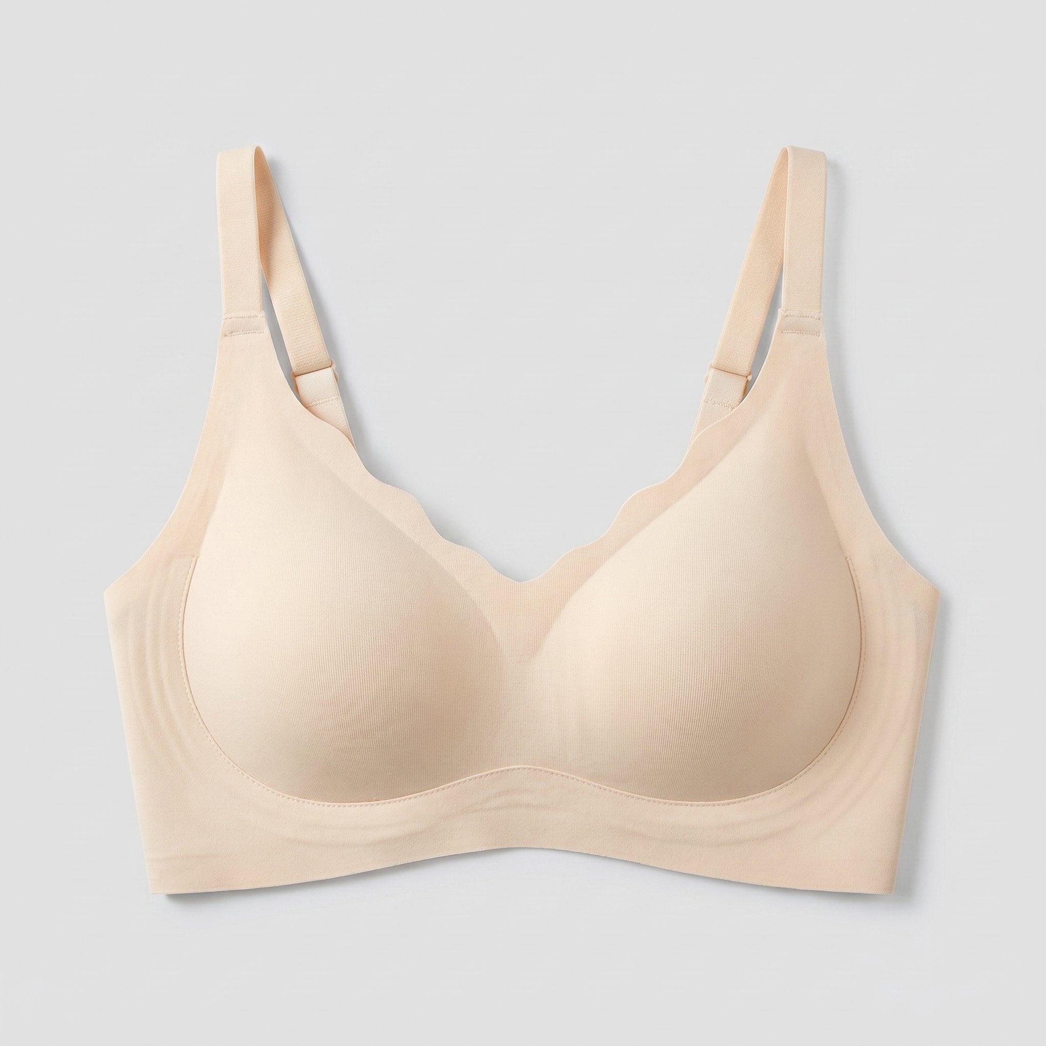 Sera seamless push-up bra beige front