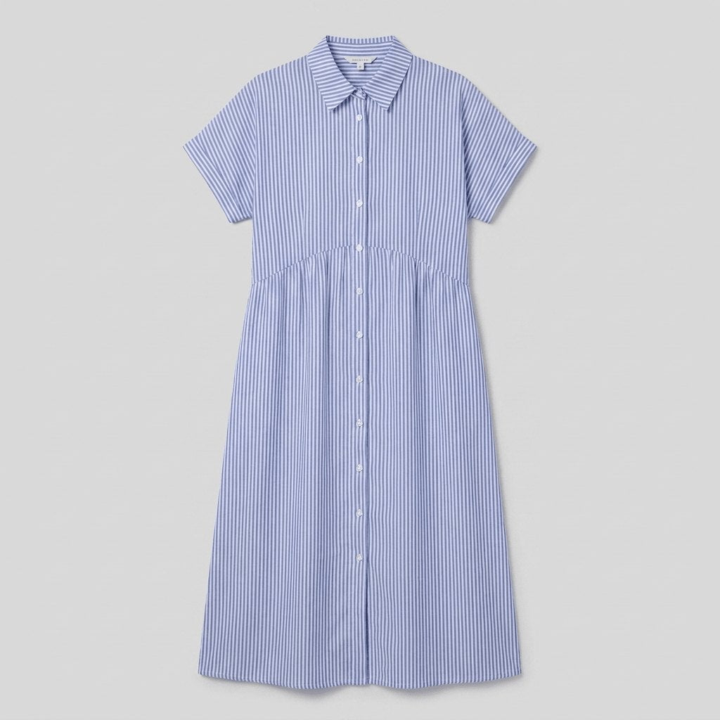 Sierra striped shirt dress product flat lay