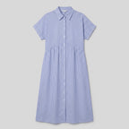 Sierra striped shirt dress product flat lay