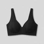 Sleek Deep V Bra Black seamless wireless