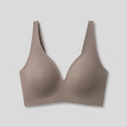 Sleek Deep V Bra Gray seamless wireless