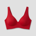 Sleek Deep V Bra Red seamless wireless