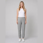 Sole Striped Trousers Gray on model