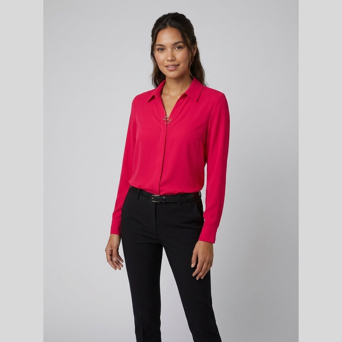 Soleil blouse pink-red