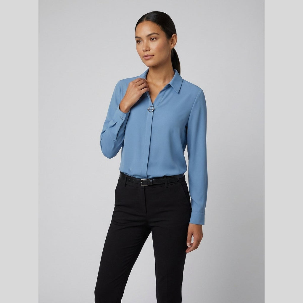Soleil blouse sky blue