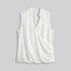 Soleil V-neck top flat lay