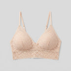 Sura Lace Bralette bare nude front view