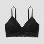 Sura Lace Bralette black front view