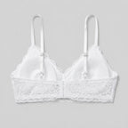 Sura Lace Bralette white back view