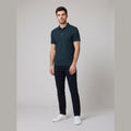 Teddy golf polo navy blue on model