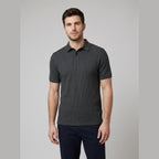 Teddy golf polo gray on model