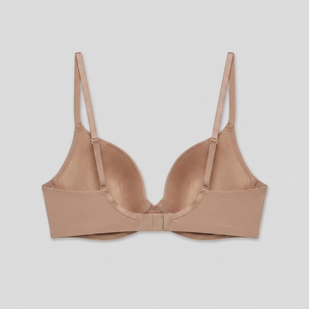 Uplift Plunge Bra taupe back view
