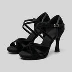 Vela velvet dance heels black pair