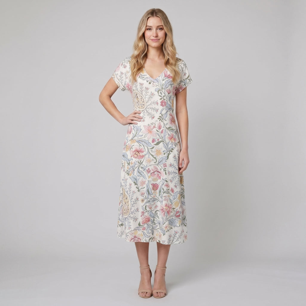 Vera floral midi dress - The store Vancouver
