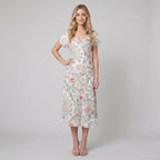 Vera floral midi dress - The store Vancouver