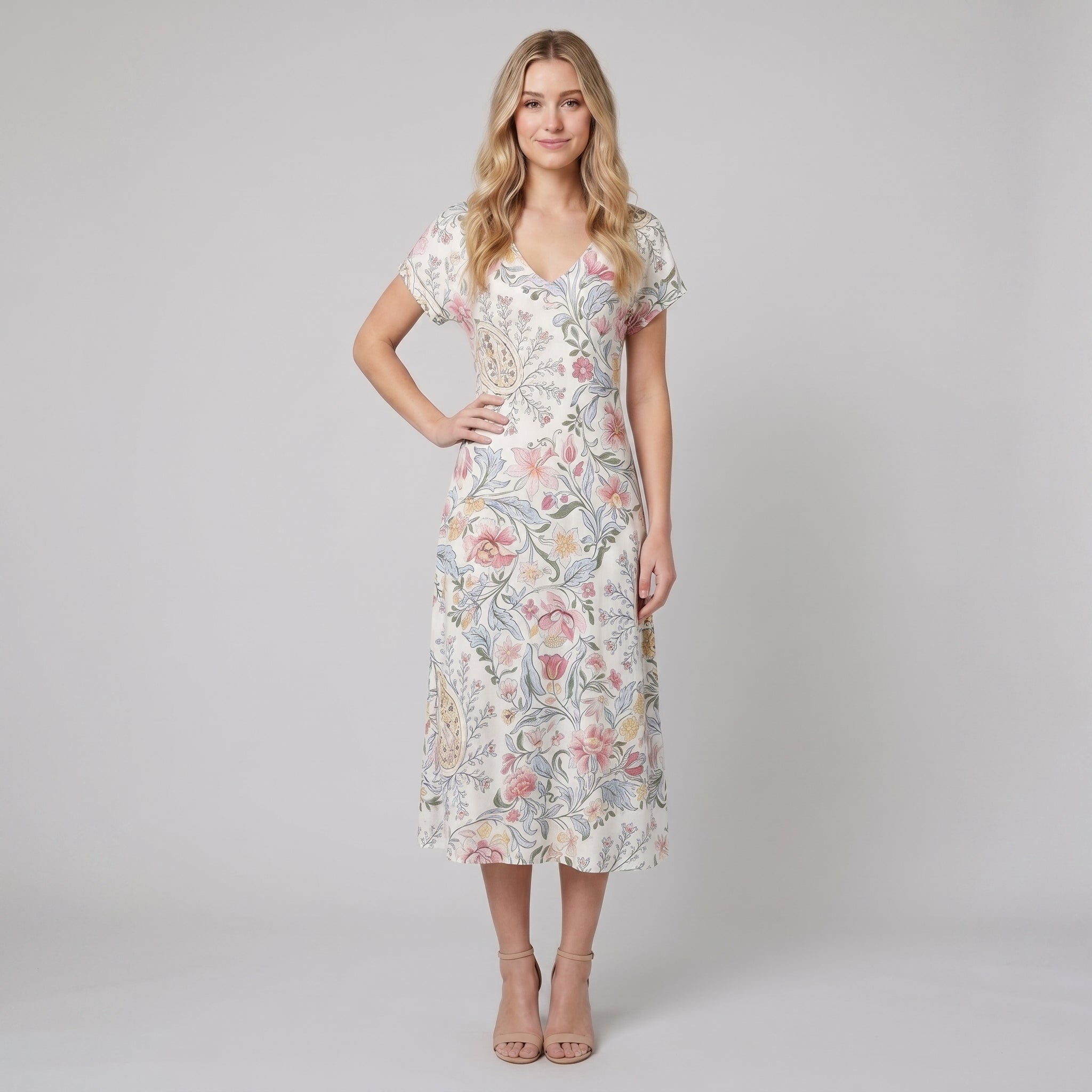 Vera floral midi dress - The store Vancouver