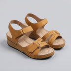 Wanda walking sandals shell tan