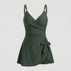 Waves swimdress dark green