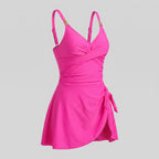 Waves swimdress rose red