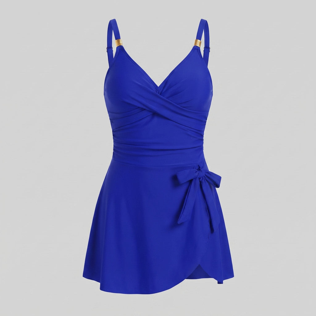 Waves swimdress royal blue