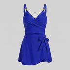 Waves swimdress royal blue