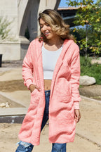 Women's Teddy Jacket, Hooded, Ribbed Thumbhole Cuffs, Unlined