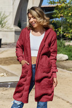 Women's Teddy Jacket, Hooded, Ribbed Thumbhole Cuffs, Unlined