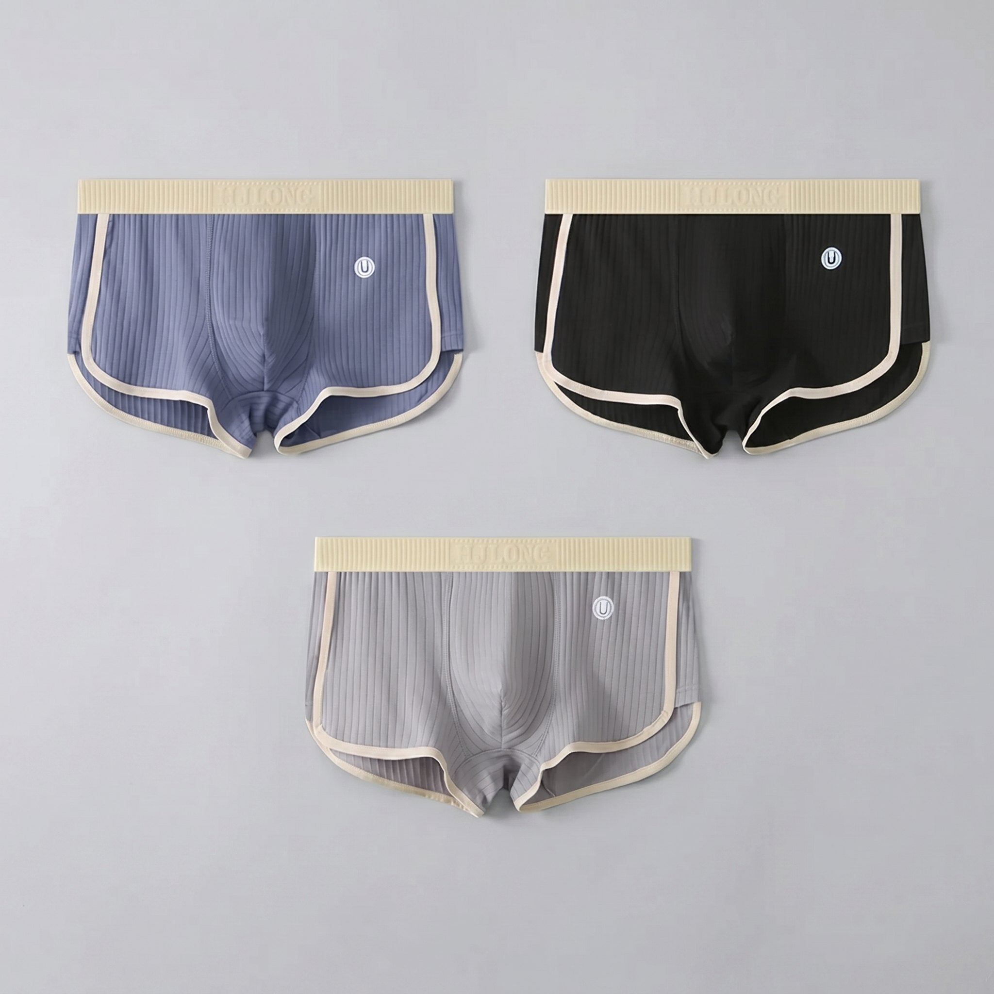 Zest trunks 3-pack blue black grey