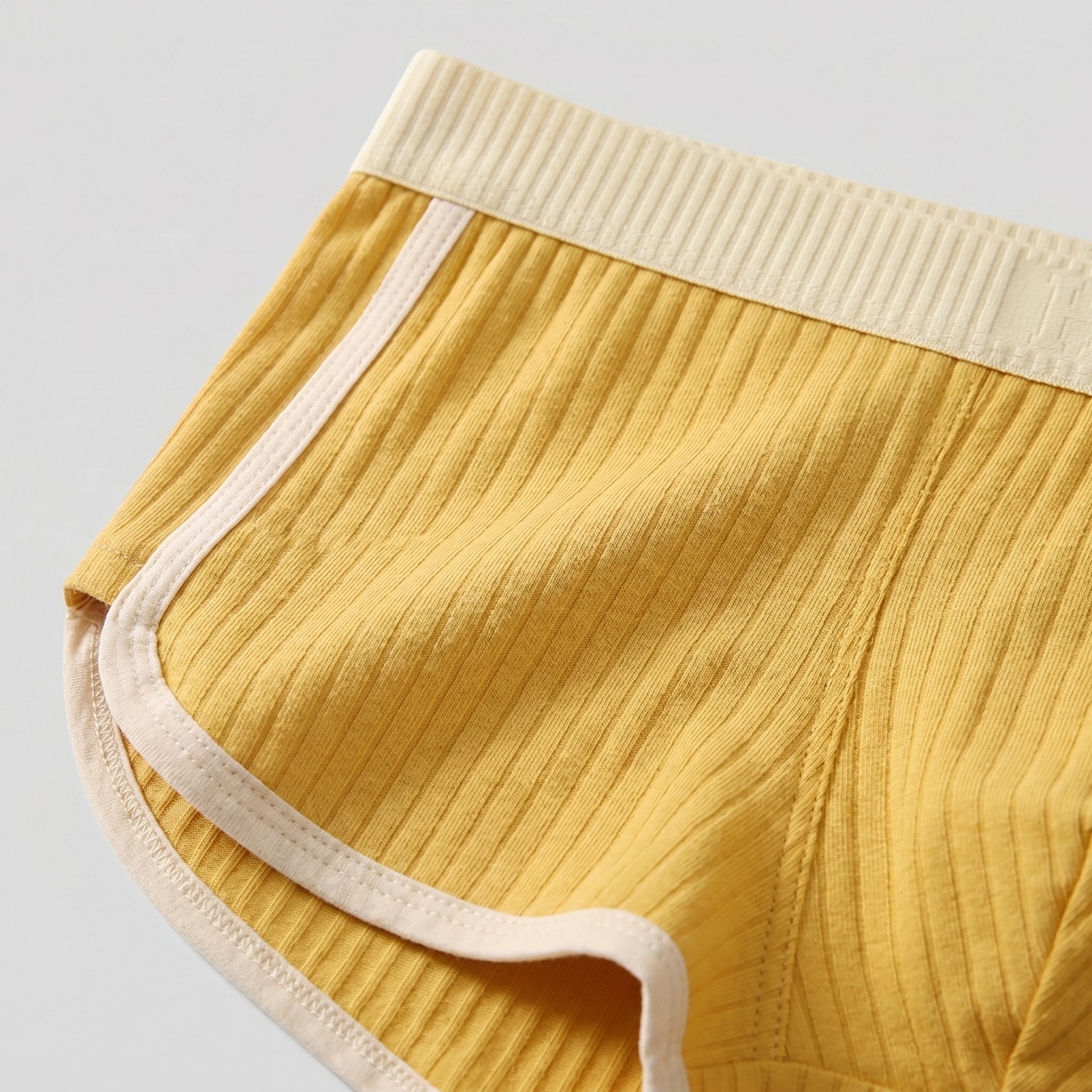 Zest trunks ribbed cotton fabric close-up