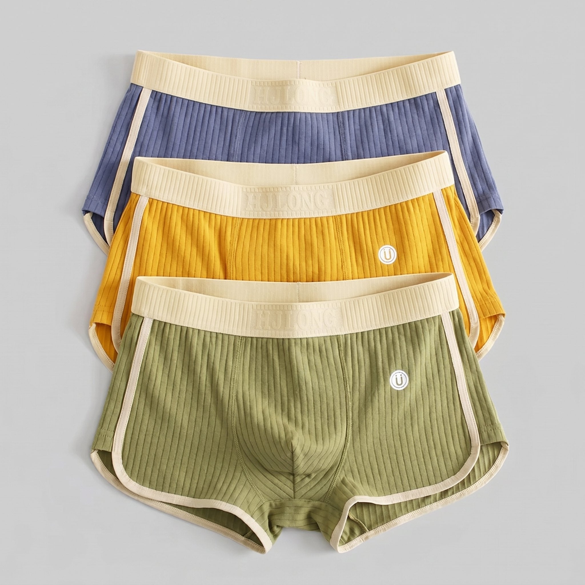 Zest trunks 3-pack yellow green blue