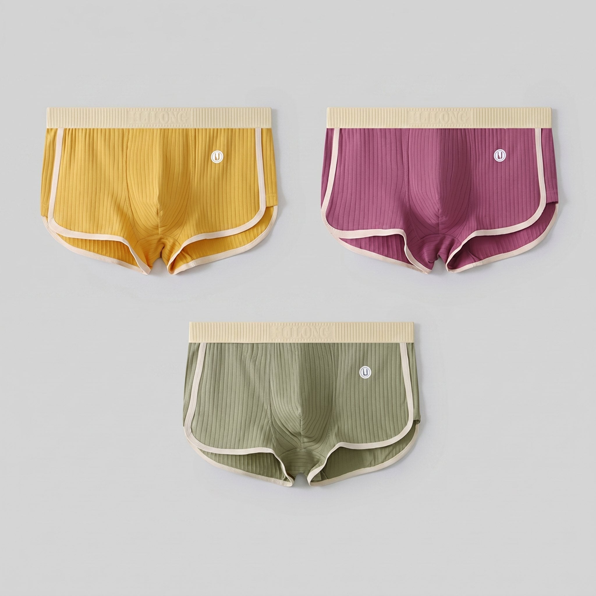 Zest trunks 3-pack yellow red green