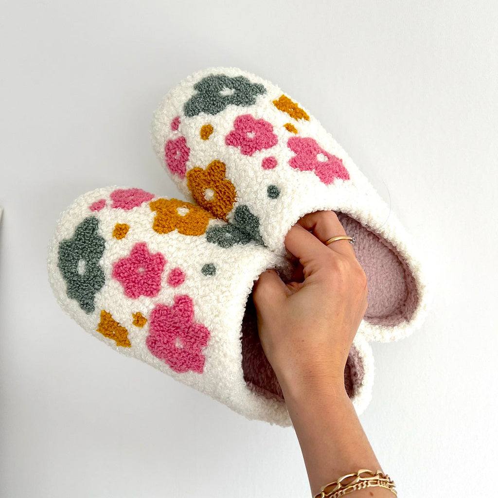 Ethel | Floral Comfort Slippers for Women
